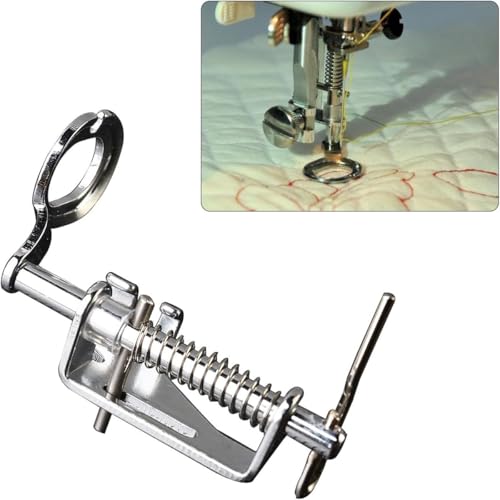 LepoHome 2 PCS Large Metal Darning/Free Motion Sewing Machine Presser Foot for Most Low Shank Brother Singer Janome Babylock and More Sewing Machines - Include Close Toe, Open Toe Foot - Image 2