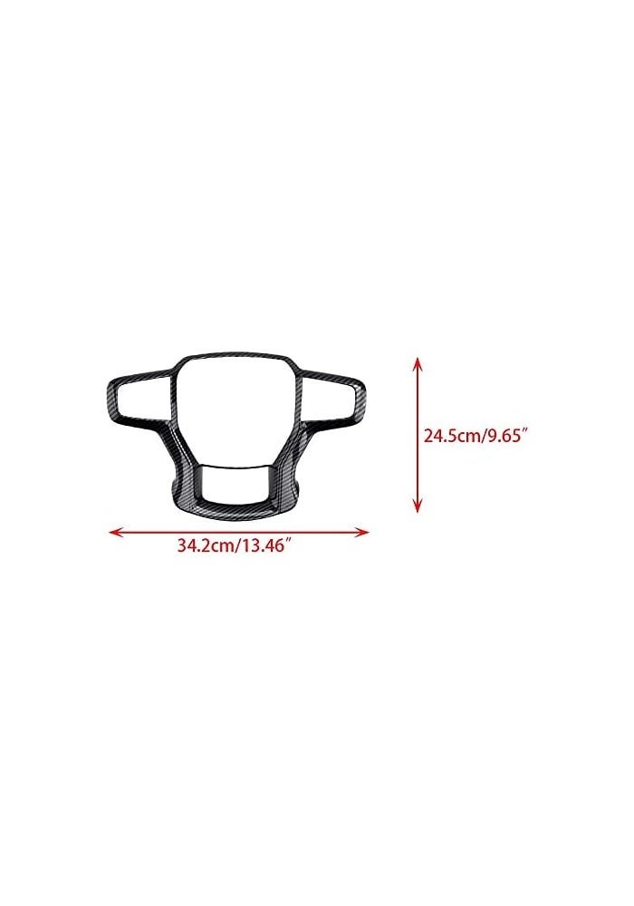 DEMULAX Carbon Fiber Steering Wheel Trim for Chevrolet Blazer - Image 2
