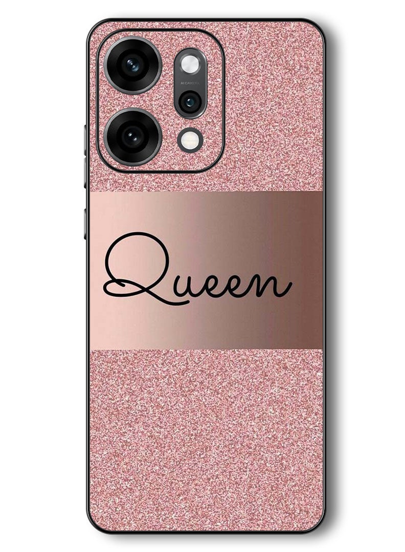 Theodor Case Compatible with Oppo Reno 14 Pro 6.83 Inch Protection Shockproof Bumper Cover Queen Glitters - Image 1