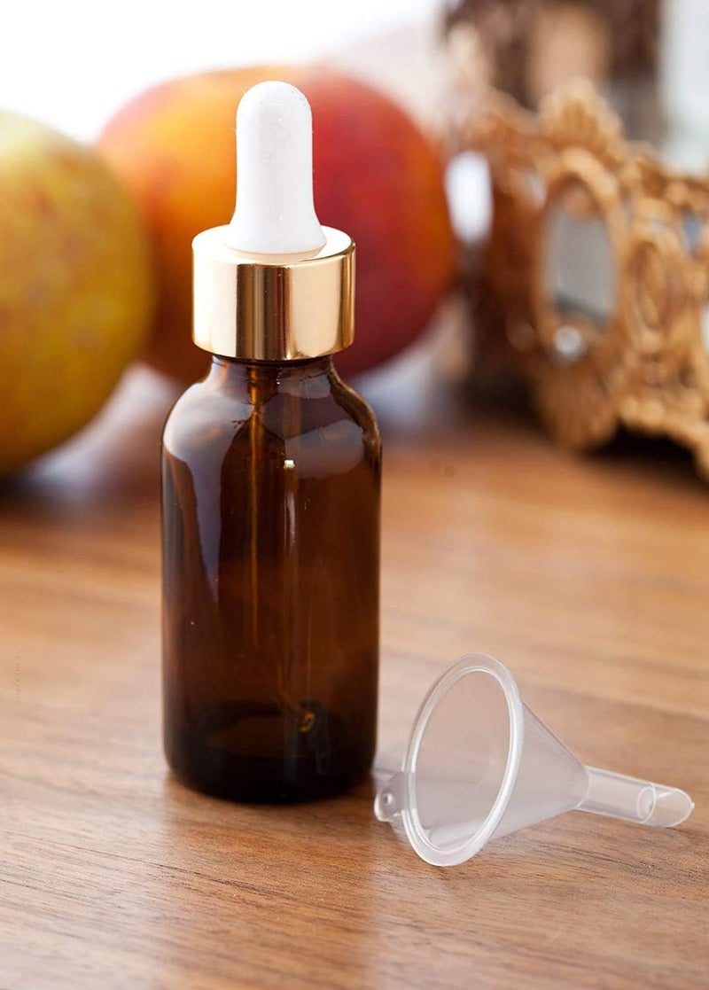 6 Pack Glass Bottles for Essential Oils with Glass Eye Dropper 30ml (1oz) for Essential Oils, Aromatherapy, E-liquid, Chemistry Lab Chemicals, Colognes & Perfumes (Amber) - Image 3