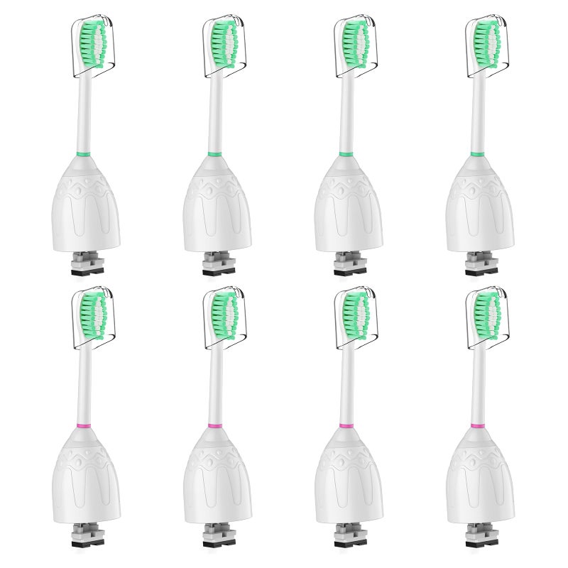 Replacement Toothbrush Heads for Philips Sonicare ESeriesEssenceXtremeElite and Other Screwon Electric Toothbrush Models 8 Pack Dupont Bristles with Protective Cover