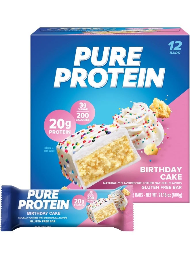Pure Protein Bars, High Protein, Nutritious Snacks To Support Energy, Low Sugar, Gluten Free, 1.76 Ounce (Pack Of 12) - Image 1