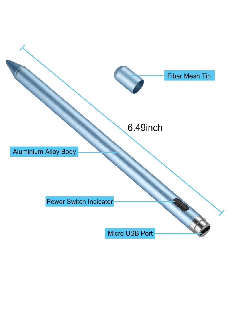DUSALA Active Stylus Digital Pen For All iPhones, iPad, Android Tablets And Phones Blue  - Image 5