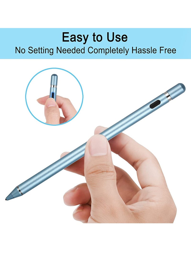 DUSALA Active Stylus Digital Pen For All iPhones, iPad, Android Tablets And Phones Blue  - Image 4