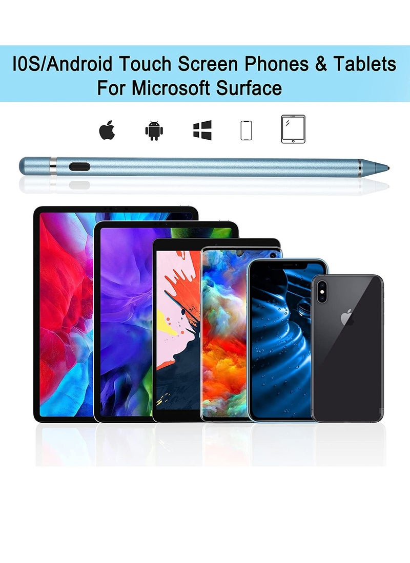 DUSALA Active Stylus Digital Pen For All iPhones, iPad, Android Tablets And Phones Blue  - Image 2