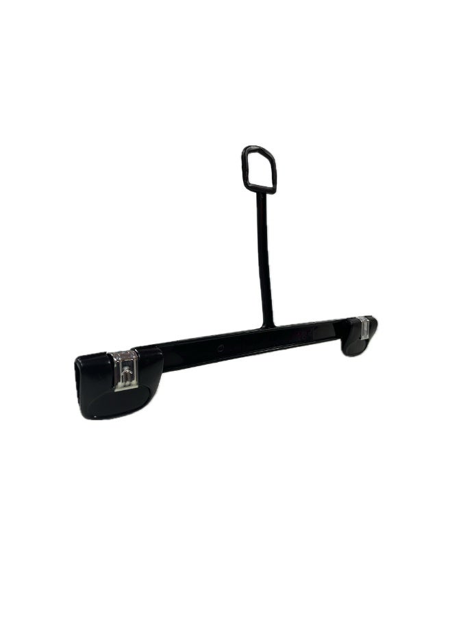 Ethic Solutions 500 PCS BOX OF 10 INCH PLASTIC BOTTOM HANGERS WITH LOOP & METAL CLIPS - NB 1100  - Image 1