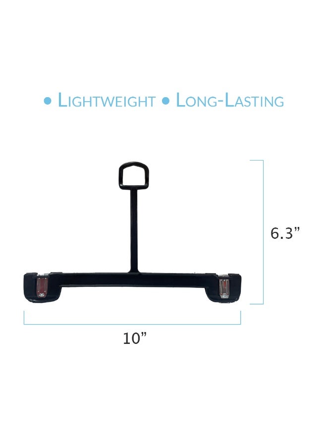Ethic Solutions 500 PCS BOX OF 10 INCH PLASTIC BOTTOM HANGERS WITH LOOP & METAL CLIPS - NB 1100  - Image 3