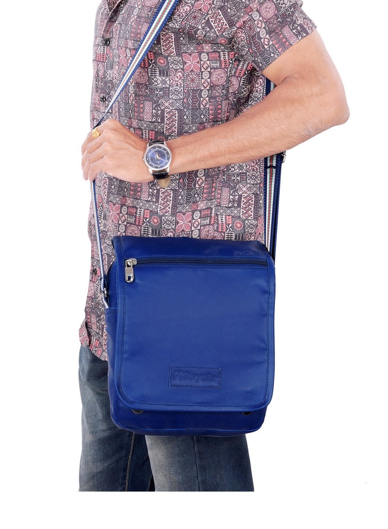 STORYTELLER Bruno Vegan Leather Travel Crossbody Sling Bag | Casual Shoulder Bag - Image 1