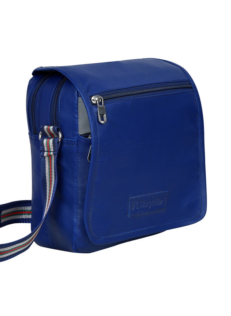 STORYTELLER Bruno Vegan Leather Travel Crossbody Sling Bag | Casual Shoulder Bag - Image 2