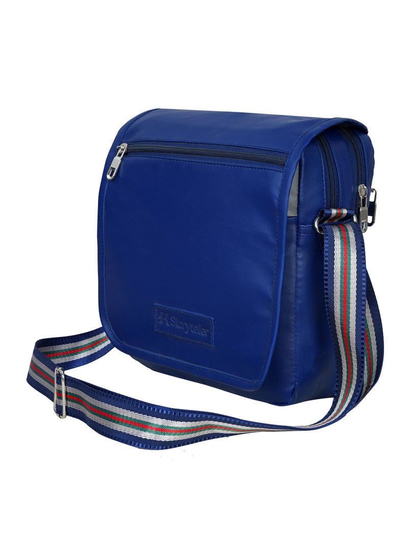 STORYTELLER Bruno Vegan Leather Travel Crossbody Sling Bag | Casual Shoulder Bag - Image 3