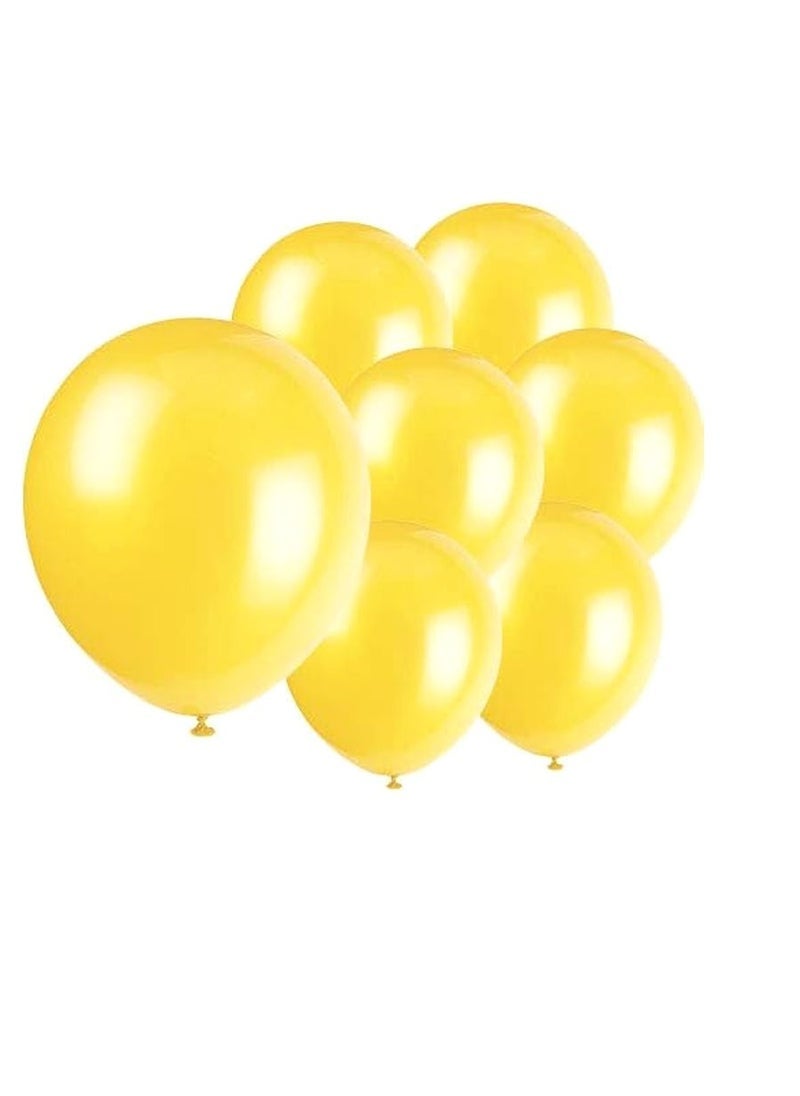 بارتي فن بالون معدني 12 بوصة لون أصفر 40 قطعة - Image 1