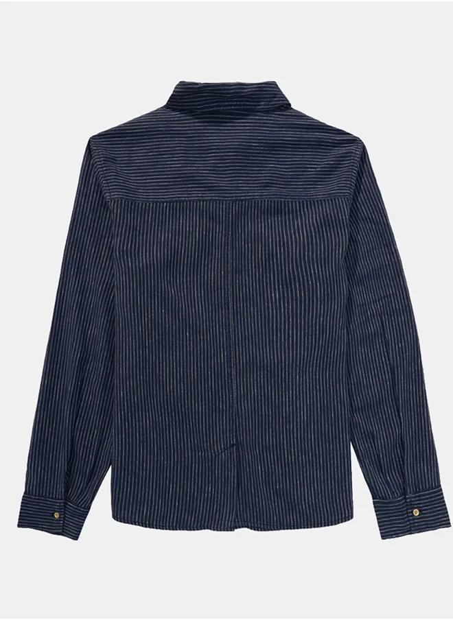 American Eagle AE Weekend Vibes Long-Sleeve Button-Up Shirt