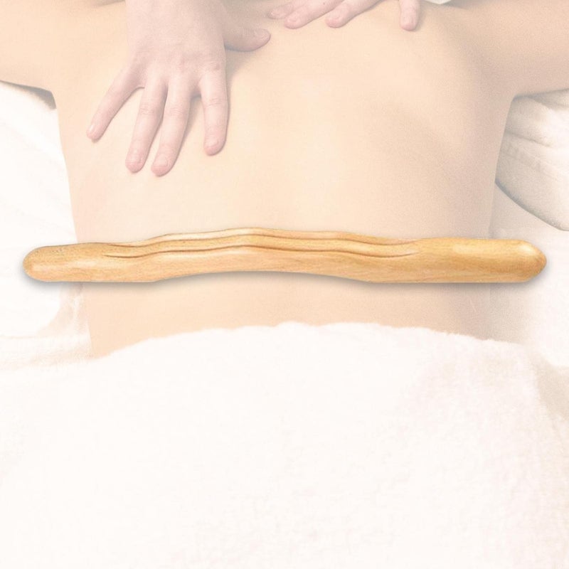 Handheld Wooden Massage Stick for Deep Tissue Relief and Relaxation, 38cm - Image 2