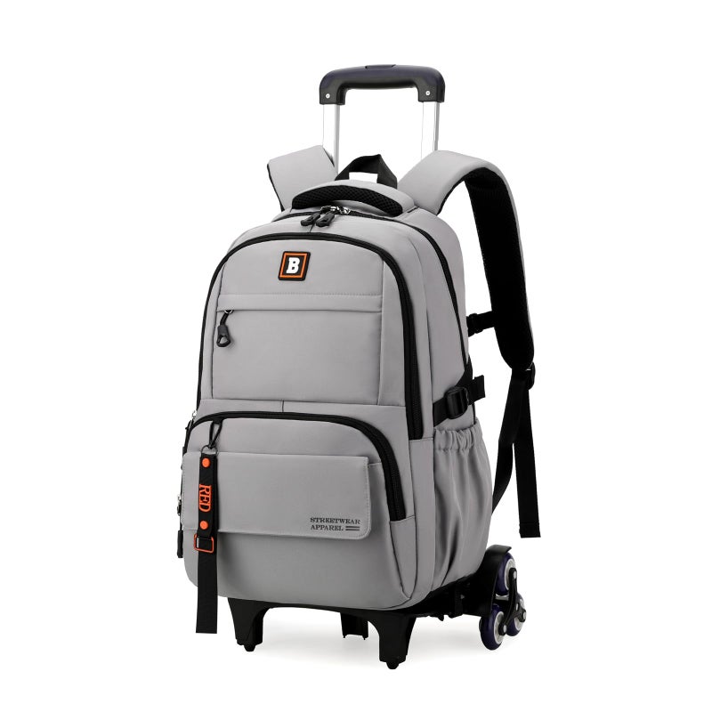 Armbq Rolling Backpack for Boys Kids with Wheels Trolley School Bag for Teens Elementary Wheeled Backpack - Image 2