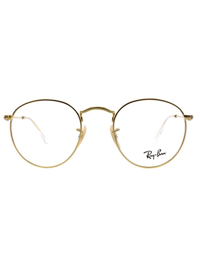 Ray-Ban Unisex Full Rim Round Shape Eyeglasses RX3447V - Lens Size: 50mm - Gold - Image 3