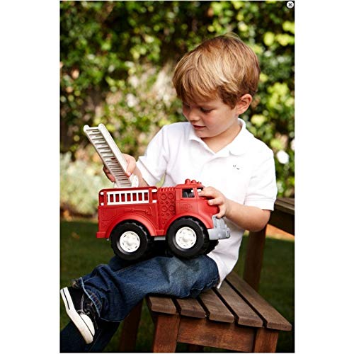 Goyal'S No Metal Axle, No Nut Used, No Sharp Edges Fire Brigade Toy Vehicle With Fire Rescue Ladders Safe Toy For Kids (Red) - Image 2