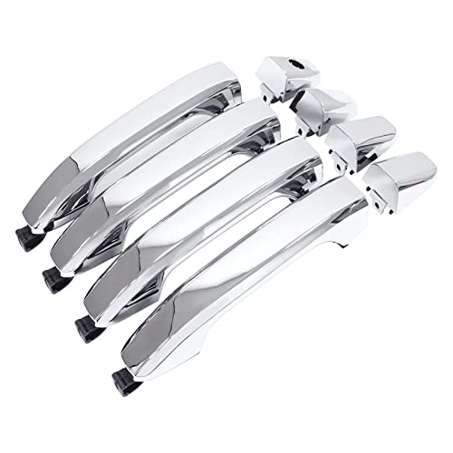 NewYall Chrome Front Rear Left and Right Exterior Door Handle for Chevrolet Silverado GMC Sierra 1500 2500 3500 Suburban Yukon 20142022 - Image 3
