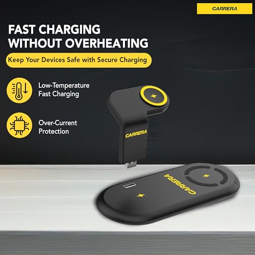 CARRERA 22.5W 3 in 1 Magnetic Wireless Charger Stand CWC-233, 15W Fast Charging for Phone, 5W for Earbud, 2.5W for Watch, Type C Cable Included, Multi-Device Compatible - Image 2