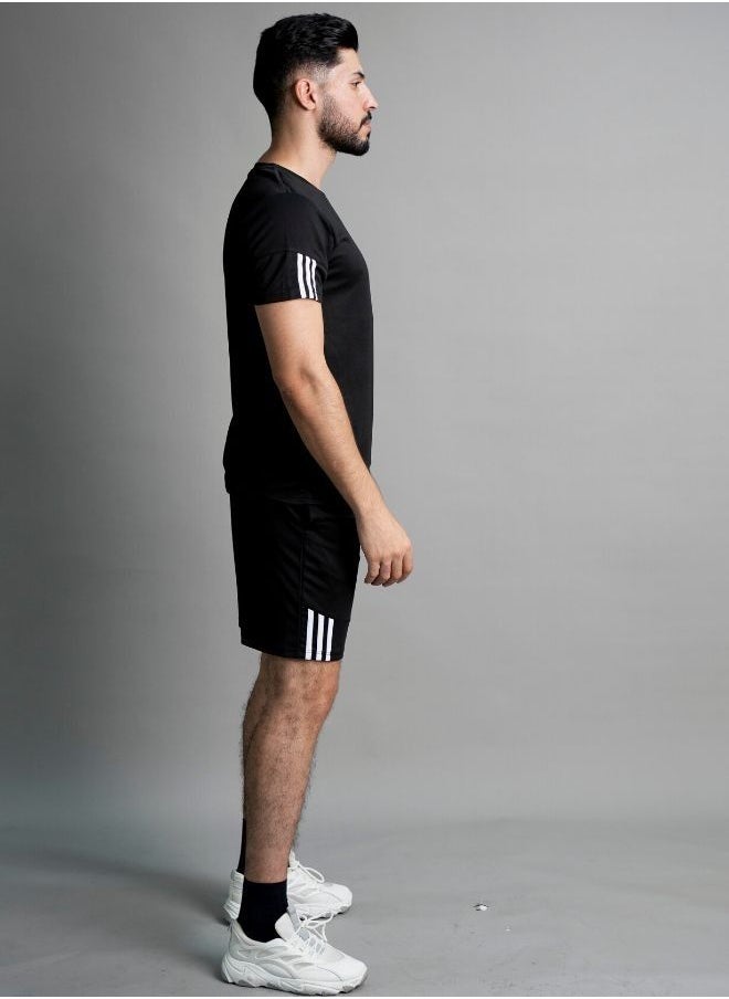 Mei Stylish - Men Activewear T-Shirt and Shorts Set Suitable for Indoor and Outdoor - Image 1