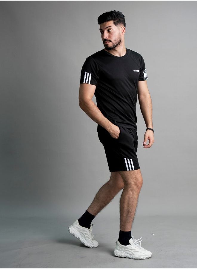 Mei Stylish - Men Activewear T-Shirt and Shorts Set Suitable for Indoor and Outdoor - Image 1