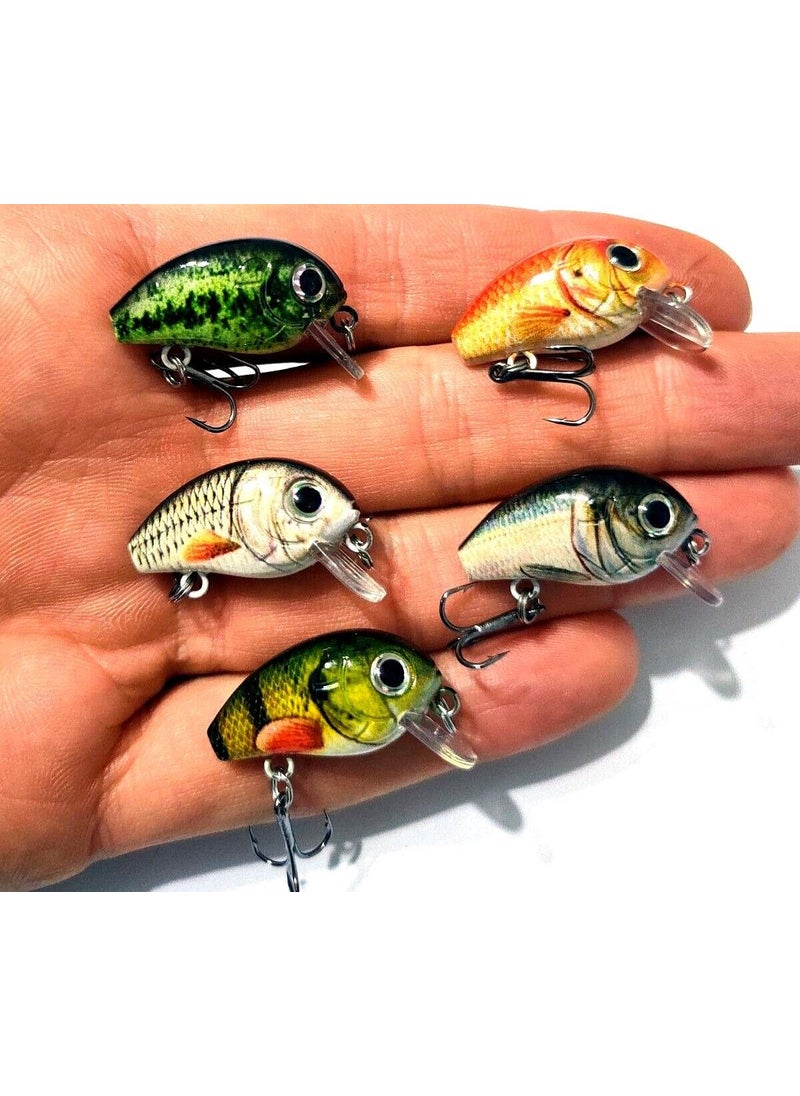 Valkyrie 5 Pieces Crankbait Lrf Fishing Rod Bait Set - Sound Ball - Boxed - 2.7cm 1.5gr  - Image 5