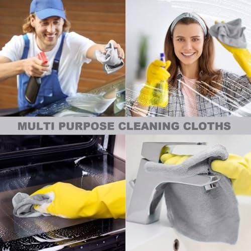 Voroly Microfiber Cleaning Cloth Reusable Roll Pre-Cut Tear Away for Kitchen Car Wipes Dusting Cloth (Multicolor, 20PCS-ROLL) - Image 2