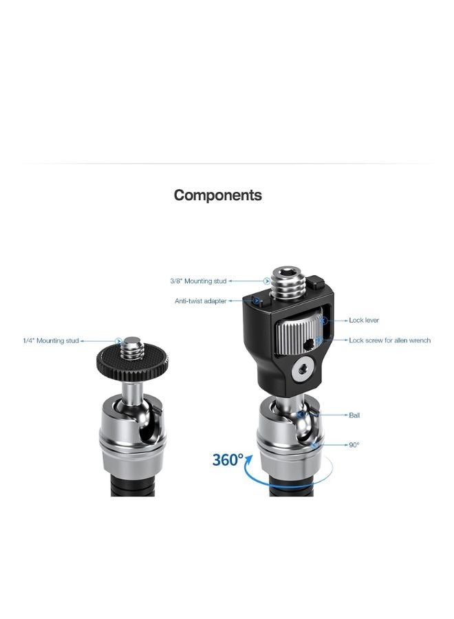 Leofoto AM-7 54cm Magic Versa Arm Multi Purpose Tripod Accessory Mount 1/4 inch 3/8 inch - Image 2