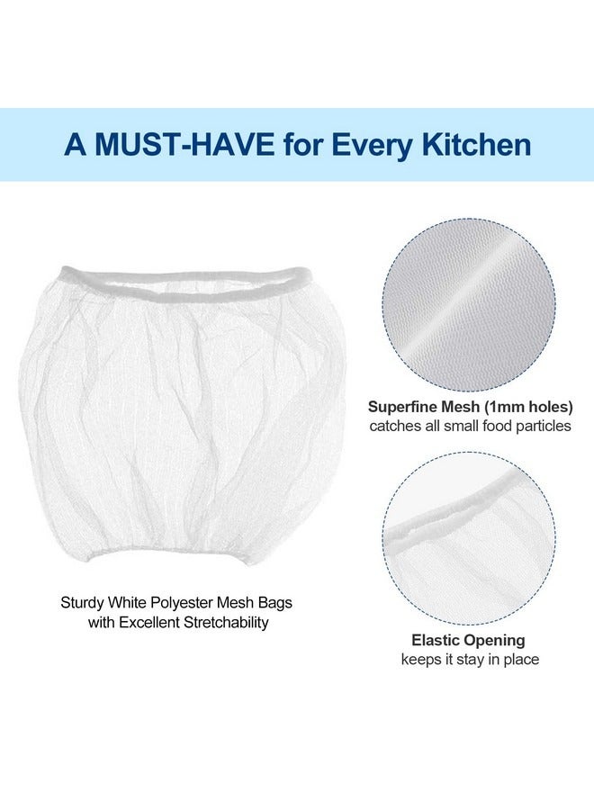 Beauenty Kitchen Sink Strainer Mesh Bag, 200 PCS Disposable Mesh Sink Strainer Bags, Sink Net Strainer Filter Bags for Sink Drain and Collecting Kitchen Food Waste Leftover Garbage - Image 4