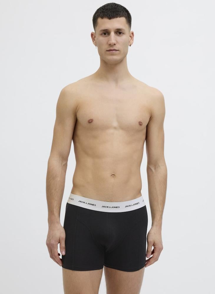 JACK & JONES 3 Apck Jactom Bamboo Logo Band Briefs  - Image 3