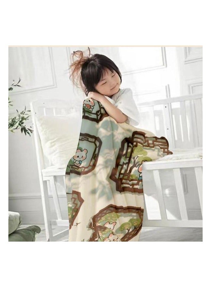 general Flannel thin blanket (warm and comfortable, suitable for sleep, gaming, dust removal and sandproof) 150cm*200cm - 388 - Image 3