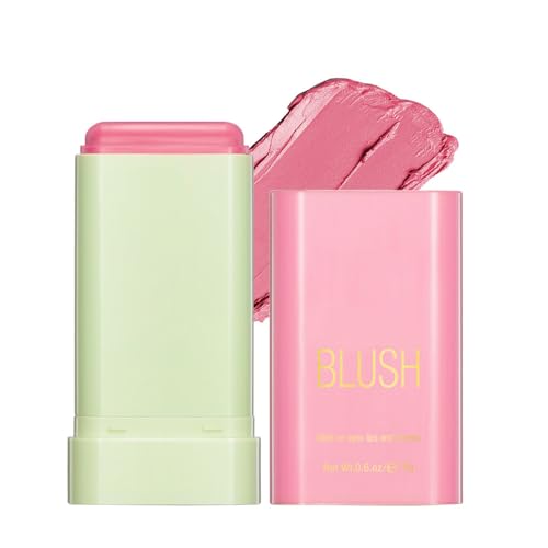 FYEBOO Multi-Use Makeup Blush Stick, Cream Blush Stick, Tinted Solid Moisturizer Stick for Cheek & Eyes & Lips, Waterproof Natural Nude Makeup, Suitable for All Skin (1#Shy Pink) - Image 1