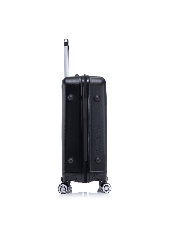 TUCCI 3-Piece Lustria Hardside Luggage Trolley Set Black 76 x 29.5 x 48 cm T0809-BK - Image 5