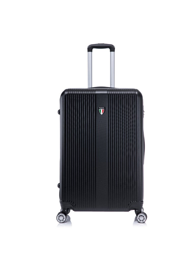 TUCCI 3-Piece Lustria Hardside Luggage Trolley Set Black 76 x 29.5 x 48 cm T0809-BK - Image 2