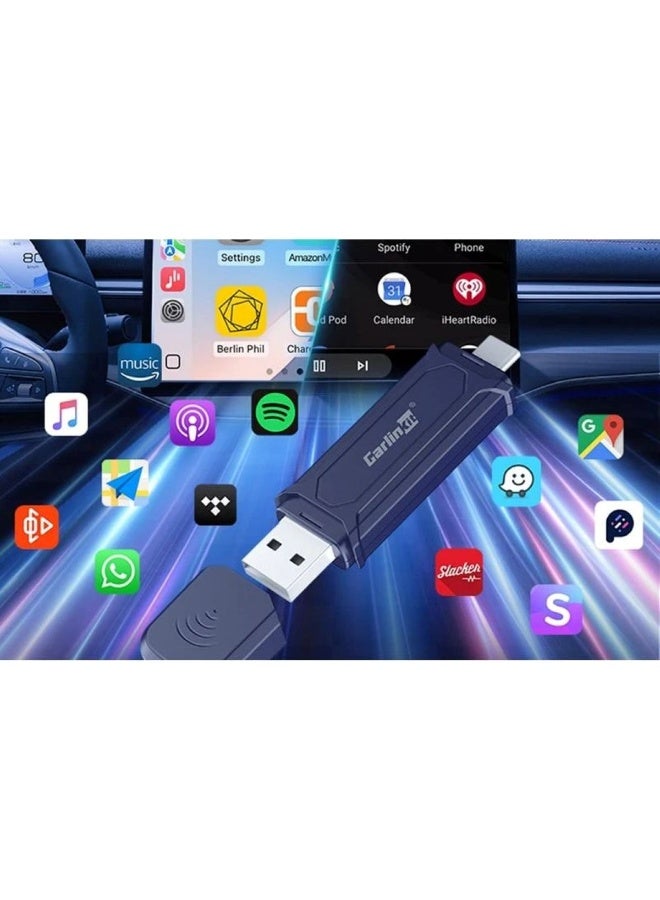 Mini Pro CarPlay / Android Auto Wireless Adapter - Black - Image 2