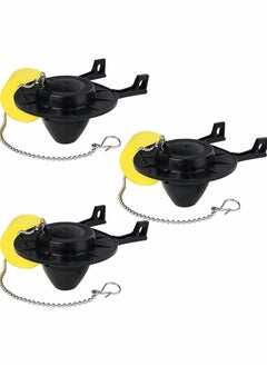 3 Pcs Toilet Flapper Replacement Universal Flapper and Chain with Float 2-Inch Flush Valves Water Saving High Performance Easy to Install
