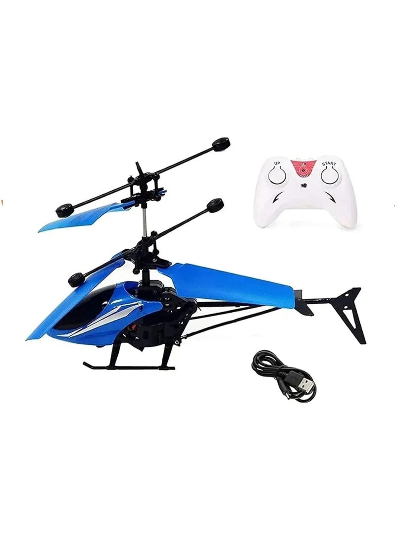 Exceed Induction Flight RC Helicopter, Blue, Dual-Mode Control, with Remote Controller and USB Charging Cable, Ages 14+ - Image 3
