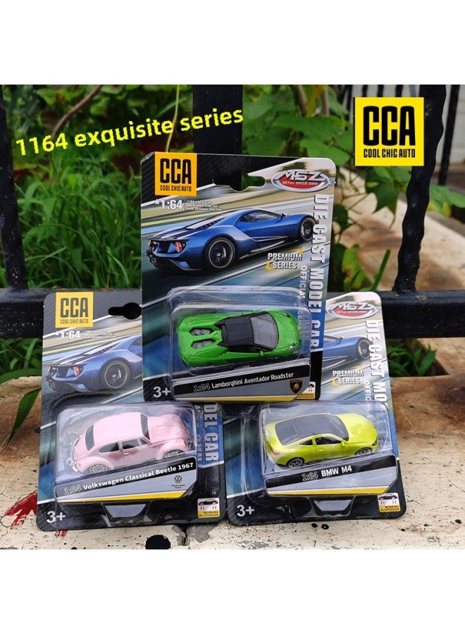 CCA Color Per 1/64 Alloy Car Model A Variety Of Sports Car Racing Simulation Metal Car Pocket Car Sliding Shock Absorber-Color:82013 Suzuki Jimny-Black  - Image 4