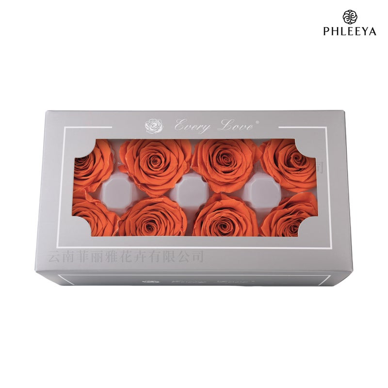 Eternal Flower Rose Flower Head Diy Material 4-5Cm8 Finished Bouquet Gift High Sense Dried Flowers Flowers - Image 1