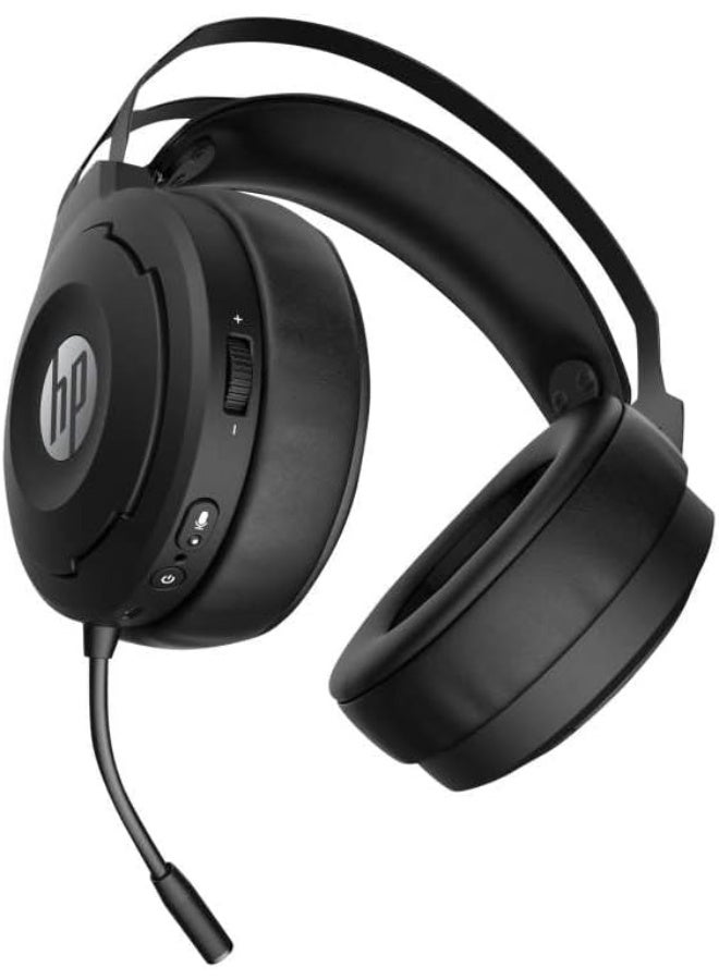 HP سماعة الألعاب اللاسلكية HP X1000 – صوت محيطي افتراضي 7.1، مكبرات صوت 50 مم، بطارية تدوم 20 ساعة، دونجل USB لاسلكي، ميكروفون عازل للضوضاء، سماعات ألعاب RGB - Image 1