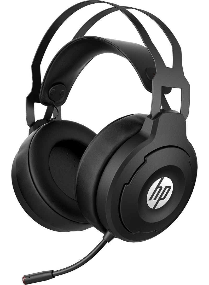 HP سماعة الألعاب اللاسلكية HP X1000 – صوت محيطي افتراضي 7.1، مكبرات صوت 50 مم، بطارية تدوم 20 ساعة، دونجل USB لاسلكي، ميكروفون عازل للضوضاء، سماعات ألعاب RGB - Image 4