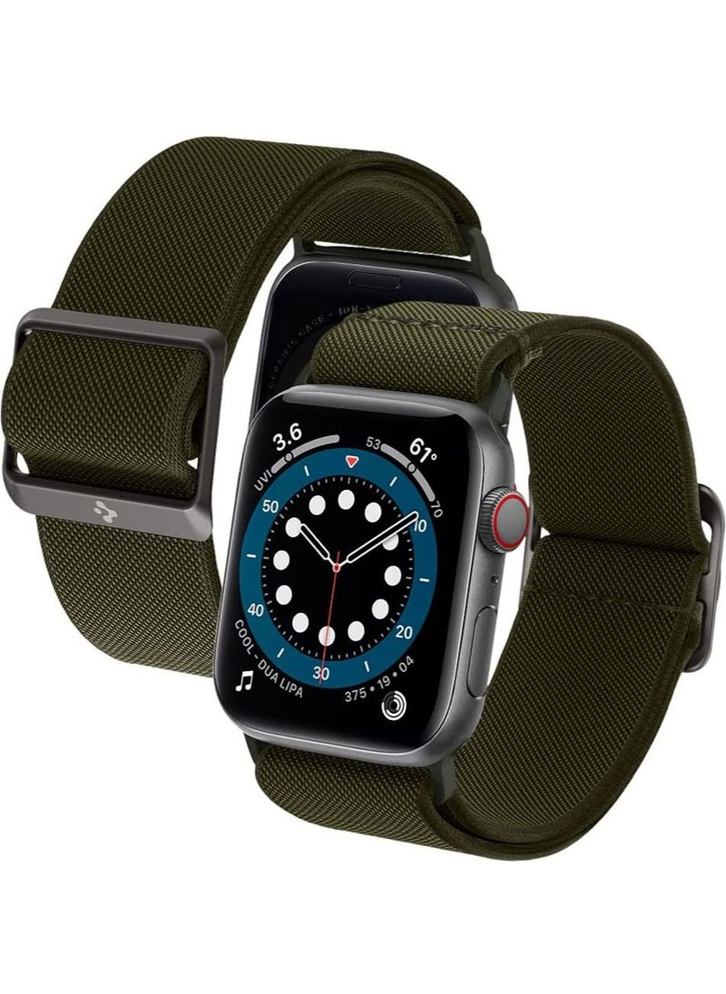Spigen Lite Fit Band for Apple Watch Band Series 8 / 7 (41mm), Series 6/SE/5/4 (40mm) and Series 3/2/1 (38mm) - Khaki  - Image 1