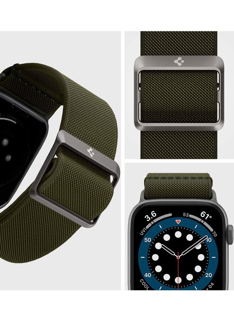 Spigen Lite Fit Band for Apple Watch Band Series 8 / 7 (41mm), Series 6/SE/5/4 (40mm) and Series 3/2/1 (38mm) - Khaki  - Image 3
