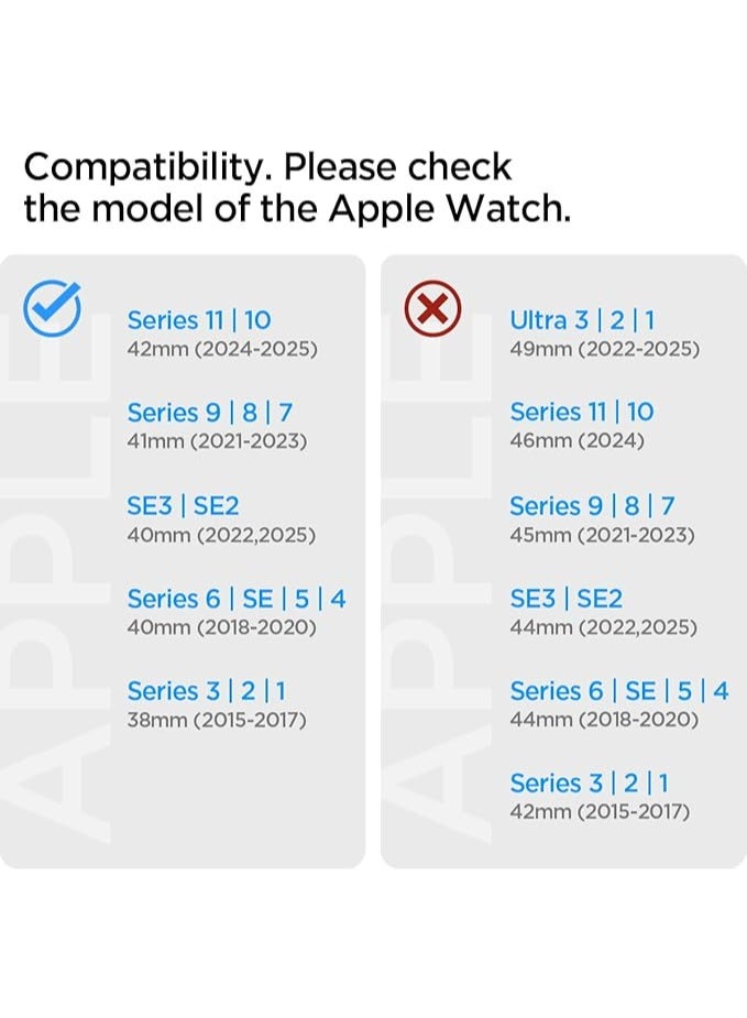 Spigen Lite Fit Apple Watch Band for Apple Watch Series 11/10 42mm, Series 9/8/7 41mm, SE2/SE/6/5/4 40mm, 3/2/1 38mm Nylon Solo Loop strap - Khaki - Image 2