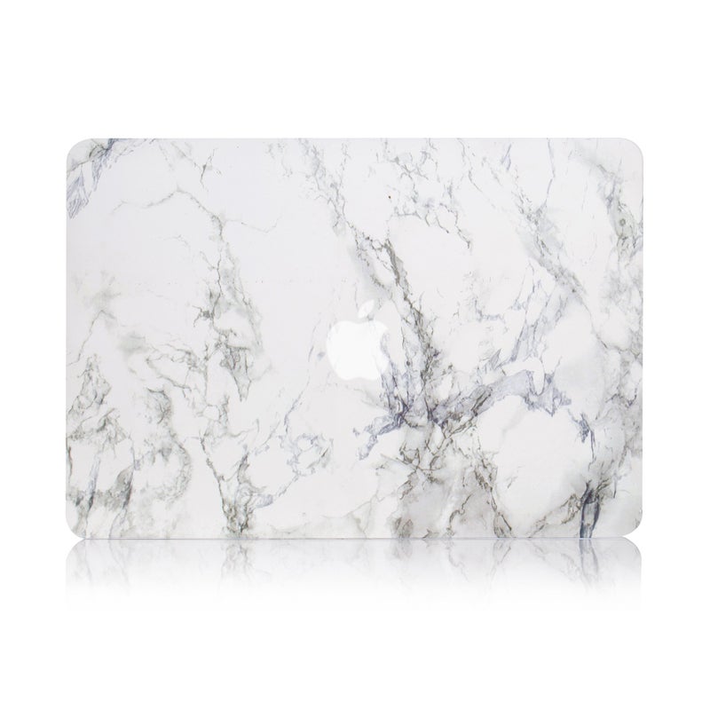 RUBAN Case Compatible with MacBook Air 13 Inch (Models: A1369 & A1466, Older Version 2010-2017 Release), Slim Snap On Hard Shell Protective Cover and Keyboard Cover (White Marble) - Image 3