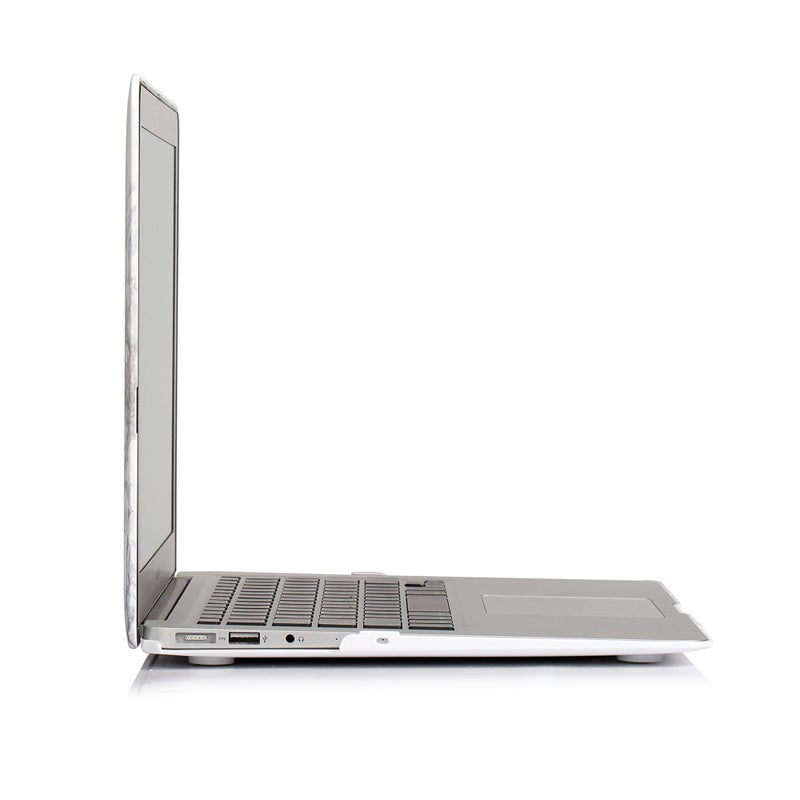 RUBAN Case Compatible with MacBook Air 13 Inch (Models: A1369 & A1466, Older Version 2010-2017 Release), Slim Snap On Hard Shell Protective Cover and Keyboard Cover (White Marble) - Image 5