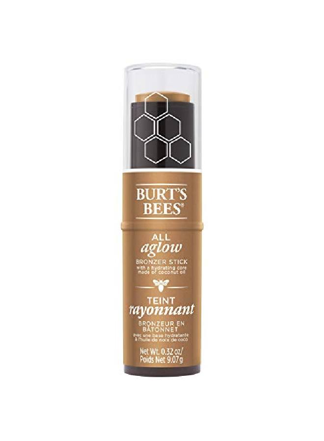 Burt's Bees 100% Natural All Aglow Bronzer Stick Golden Shimmer 0.3 Ounce - Image 3