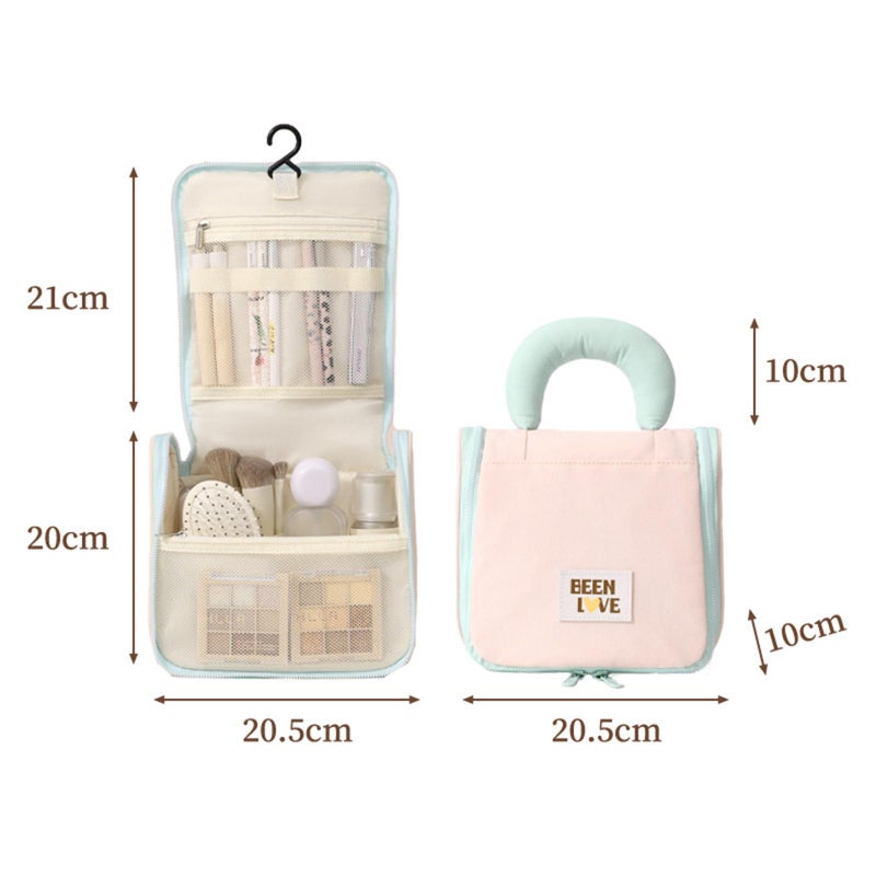 Purple Hanging Travel Toiletry Bag Waterproof Cosmetic Organizer - Image 5