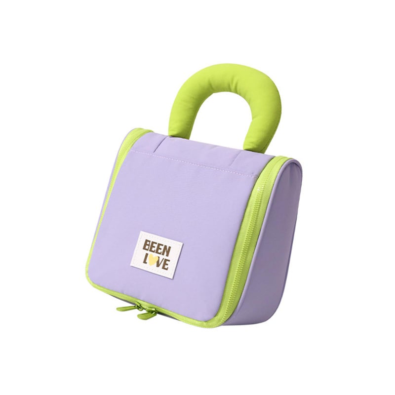 Purple Hanging Travel Toiletry Bag Waterproof Cosmetic Organizer - Image 2