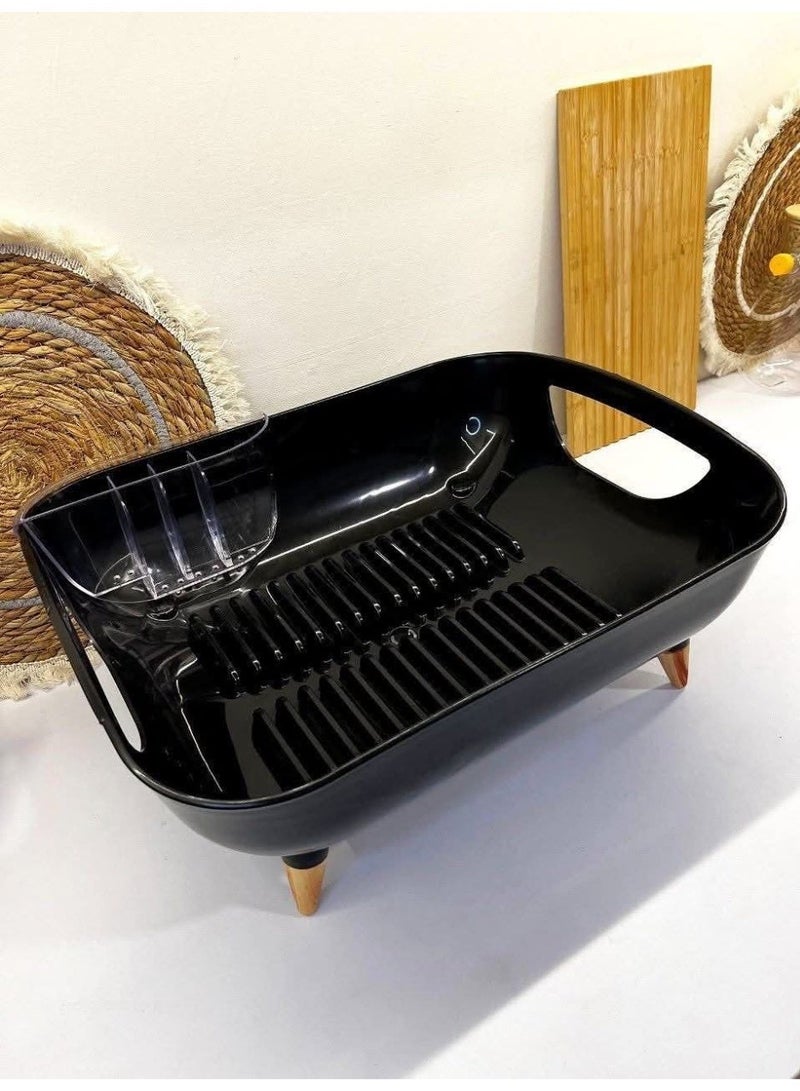Dish drying rack with a cutlery drainer. - Image 1