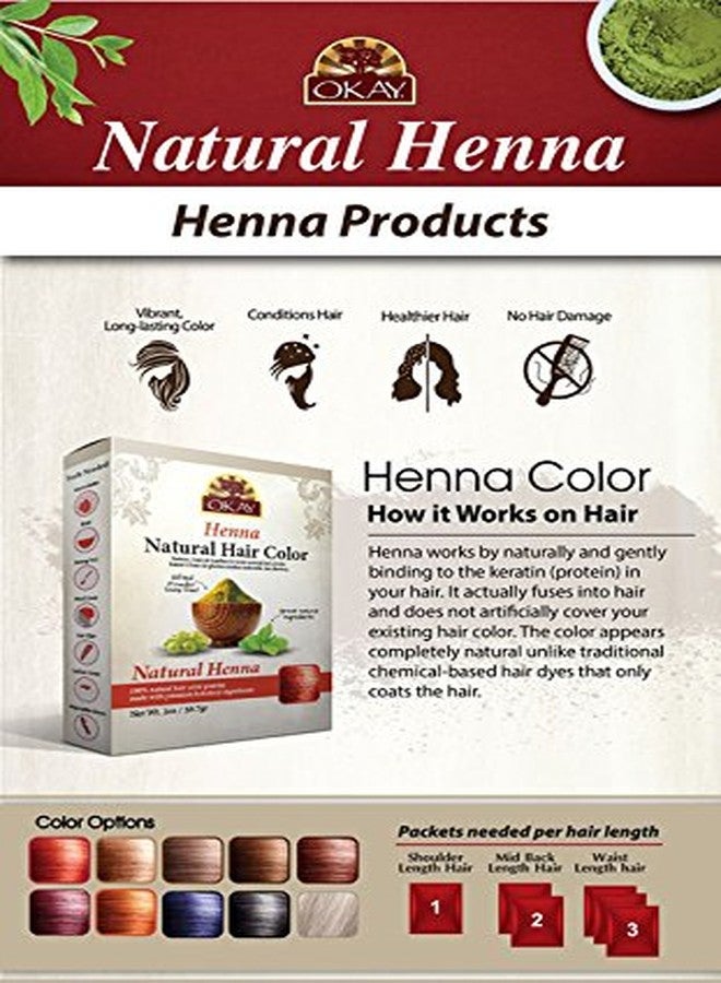 OKAY | Natural Henna Leave In Conditioner | For All Hair Types & Textures | Deep Hydrating Hair Revitalizer | With Natural Henna Extract | Free of Parabens, Silicones, Sulfates | 1.5 oz - Image 3